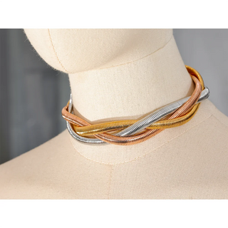 112 Chain weave Choker Necklace